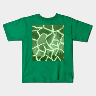 Abstract green art print Kids T-Shirt